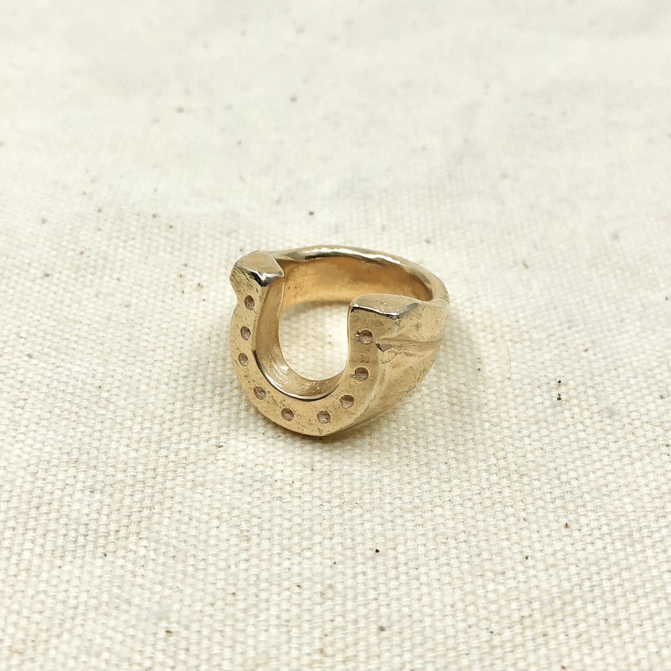 Gold Horseshoe Ring