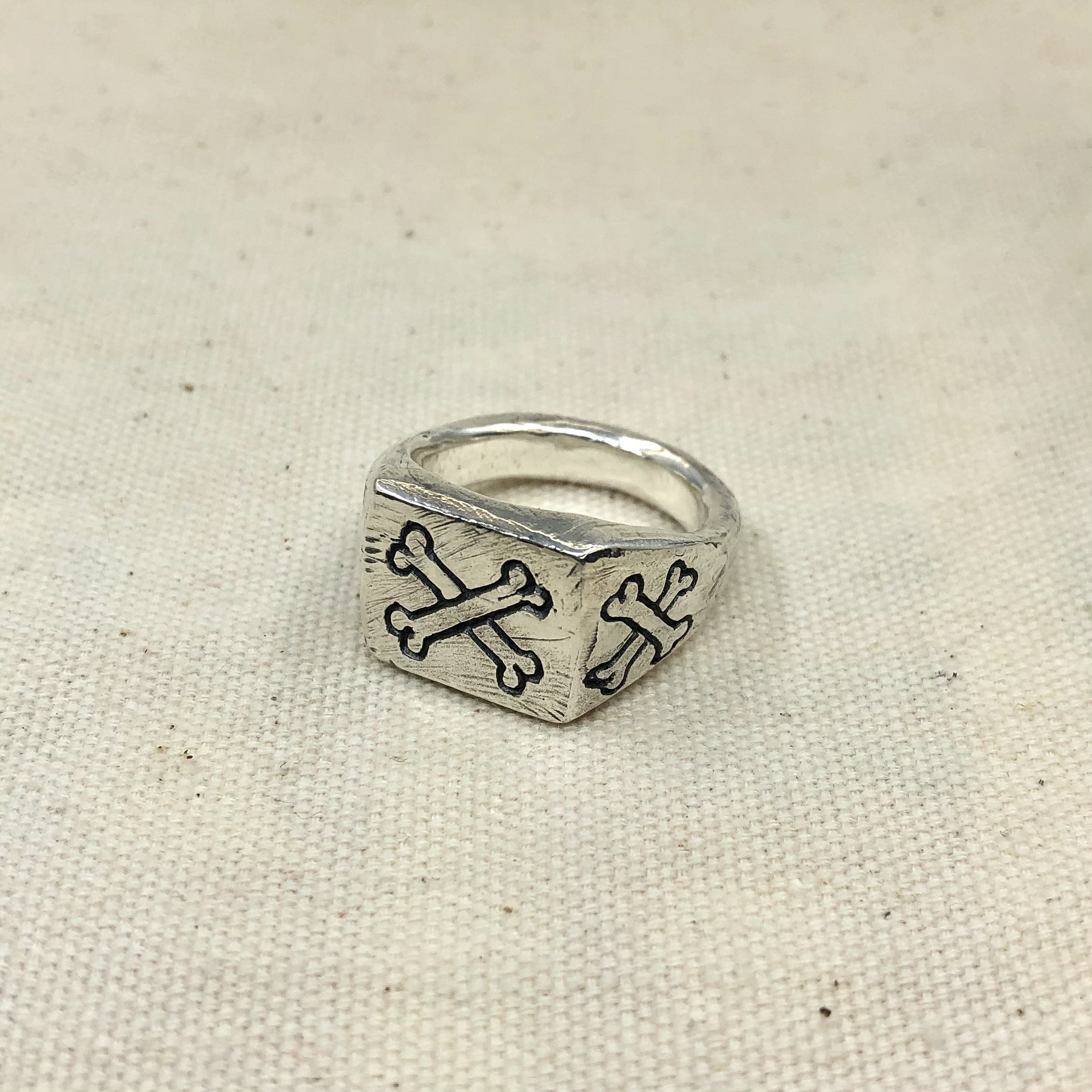 Crossbones Signet Ring