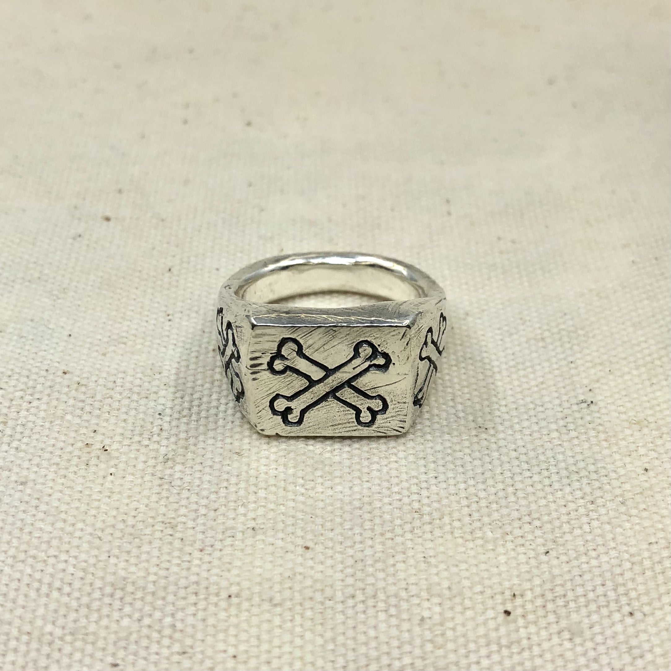 Crossbones Signet Ring