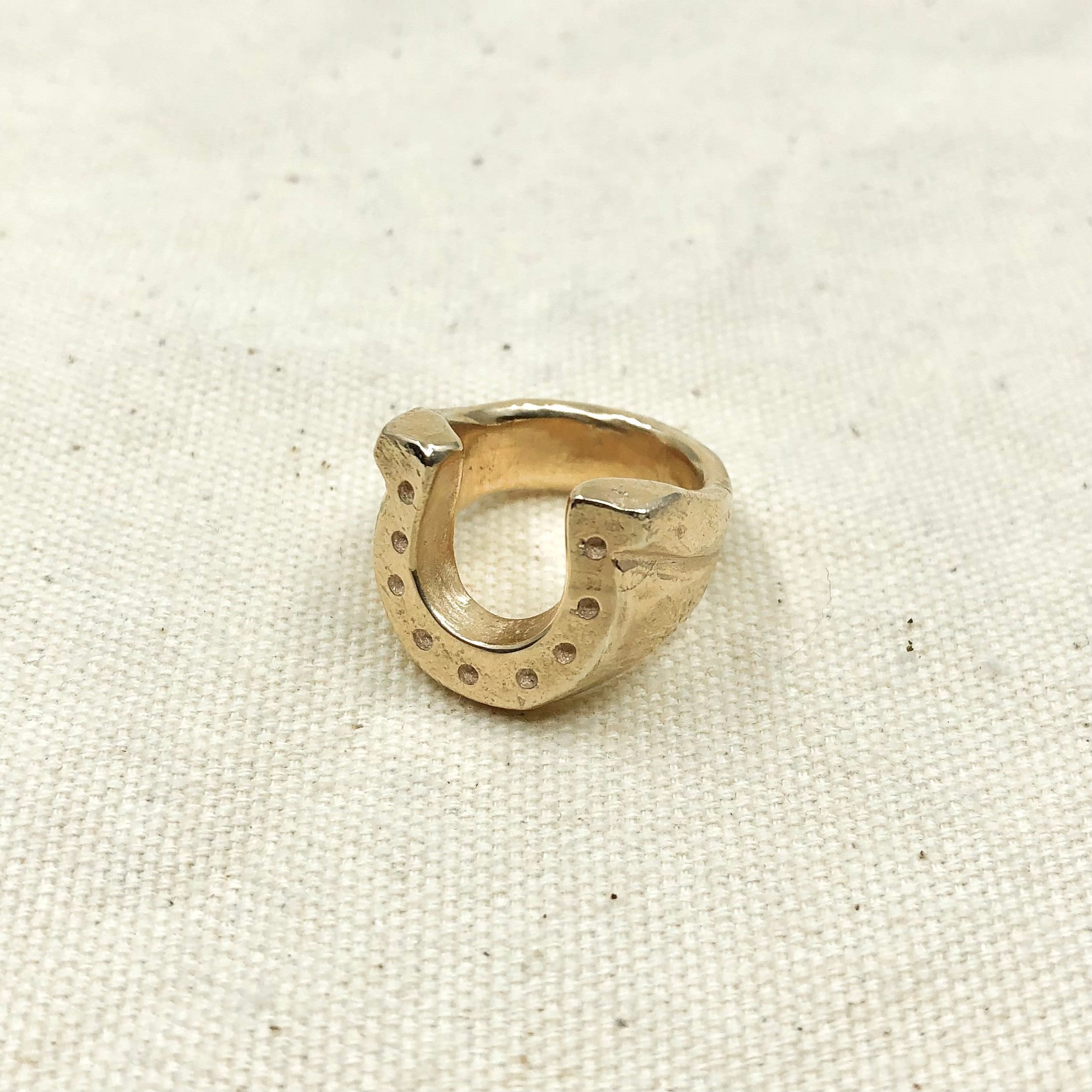 Gold Horseshoe Ring