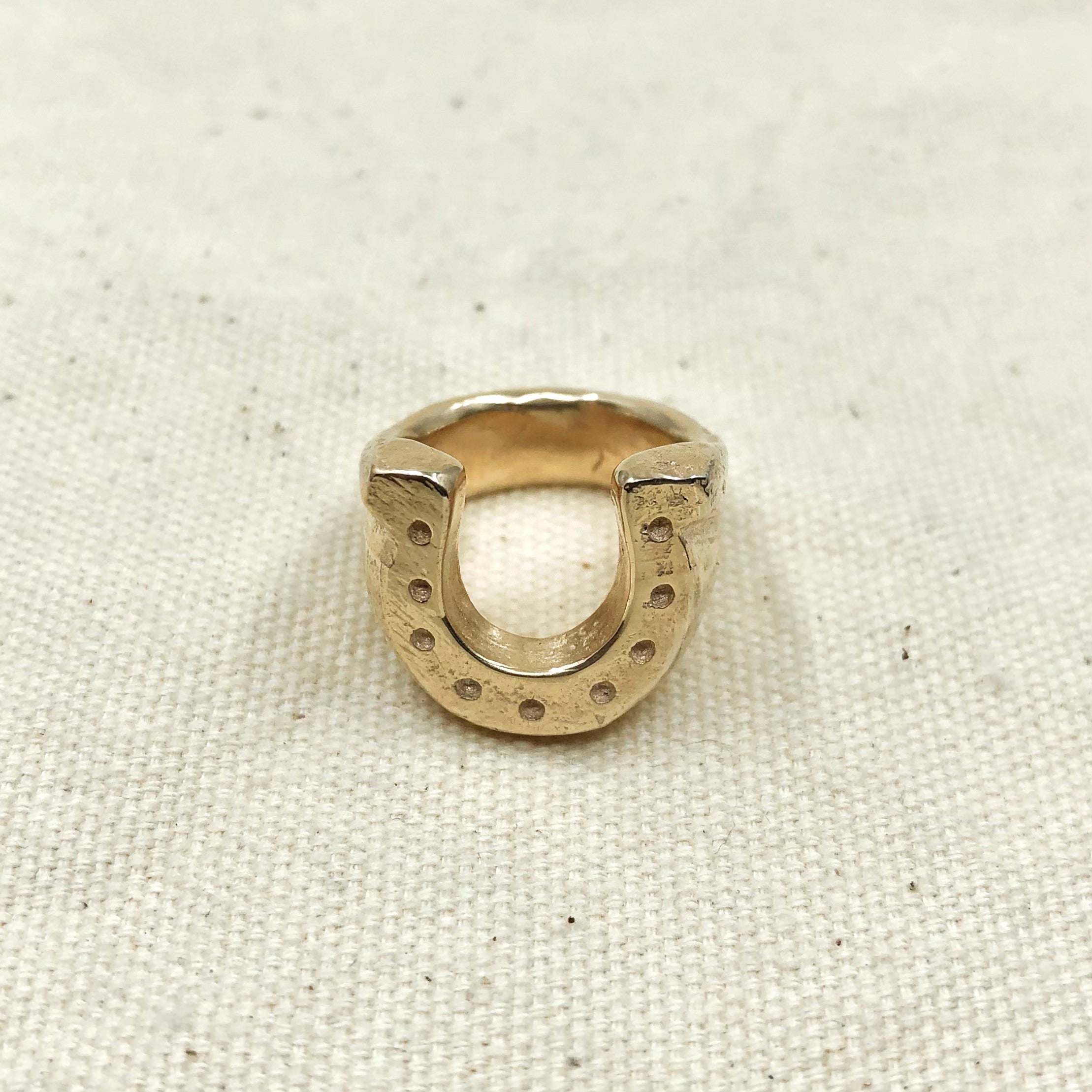 Gold Horseshoe Ring