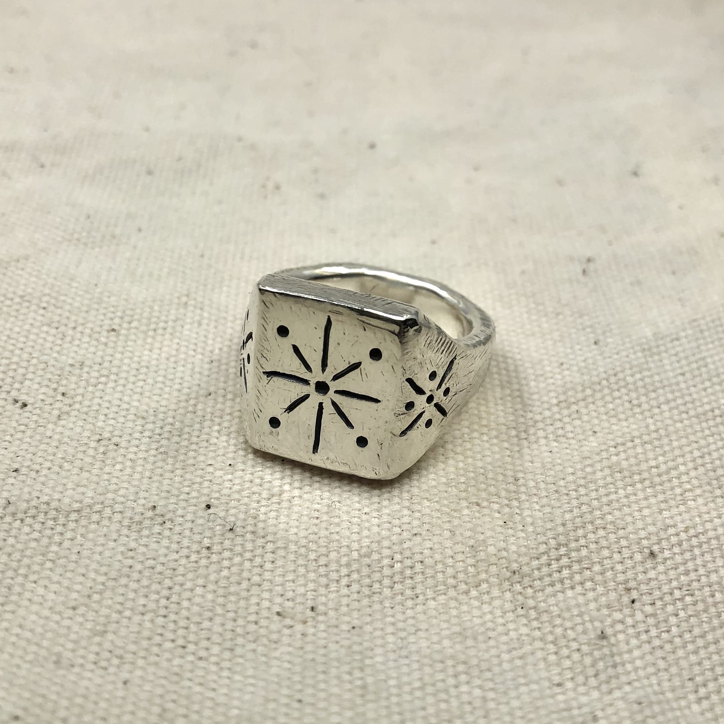 Shining Stars Signet Ring