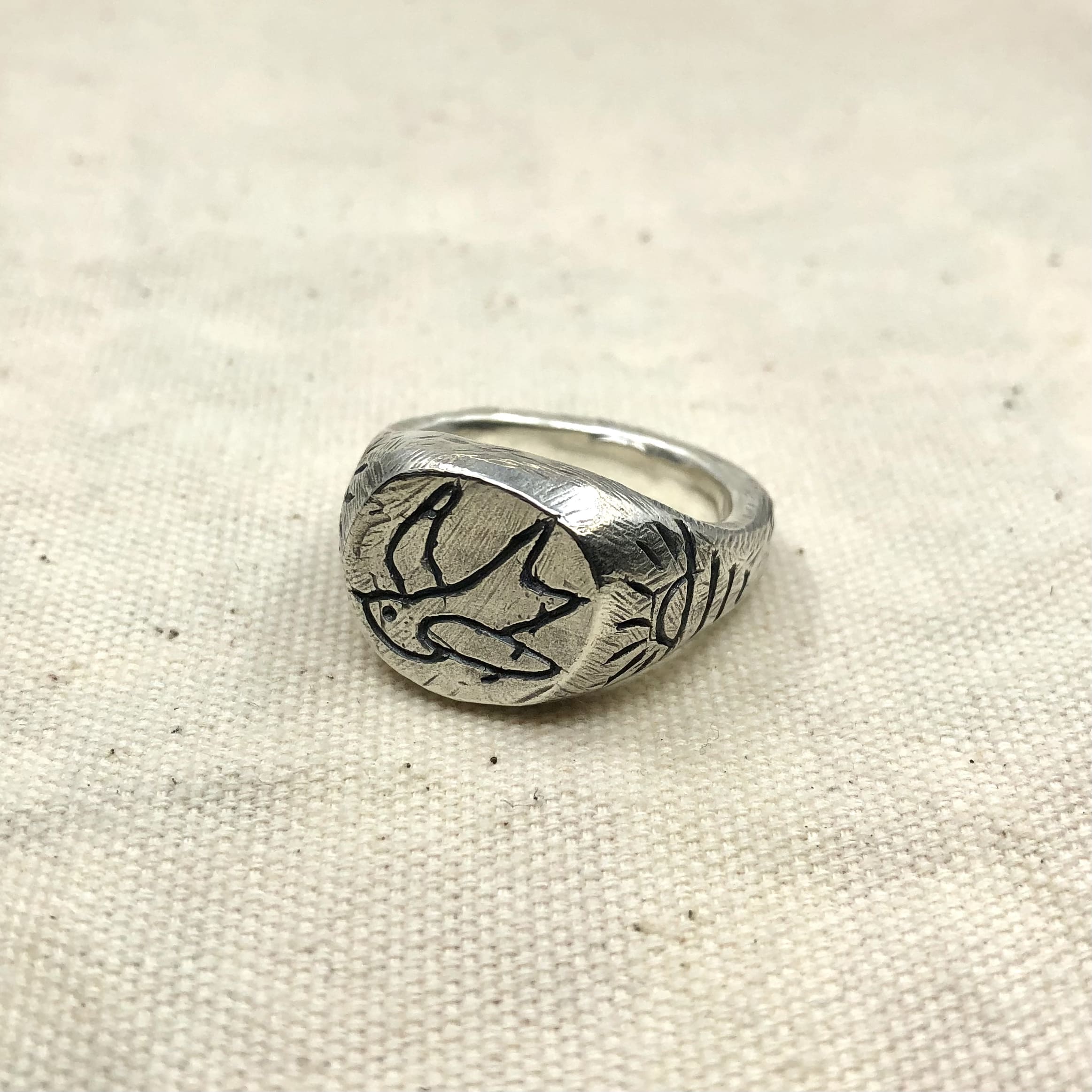 Swallow Signet Ring