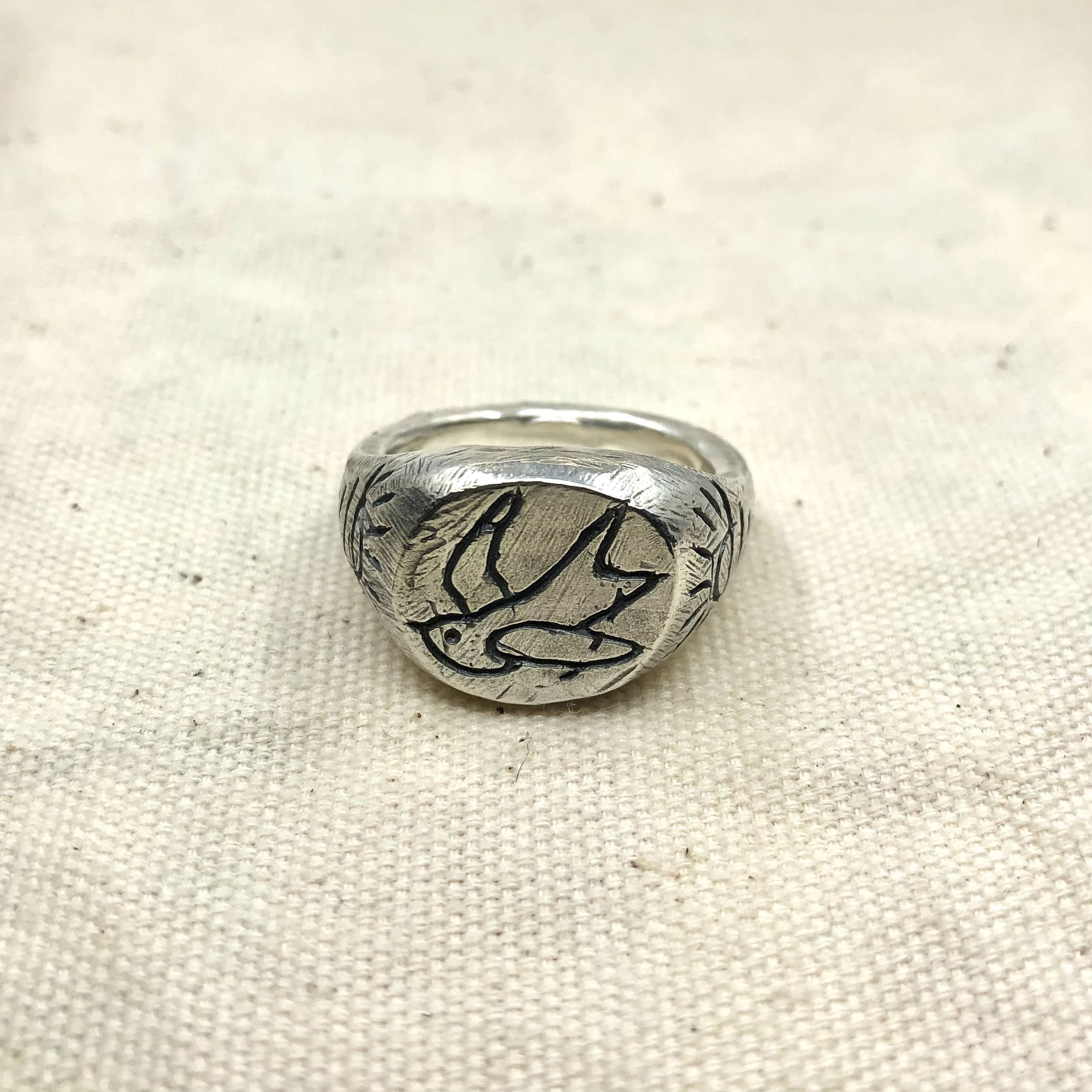 Swallow Signet Ring